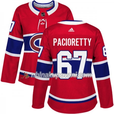 Montreal Canadiens Dresy Max Pacioretty 67 Červená 2017-2018 Adidas Authentic - Dámské Montreal Canadiens Dresy Max Pacioretty 67 Červená 2017-2018 Adidas Authentic - Dámské